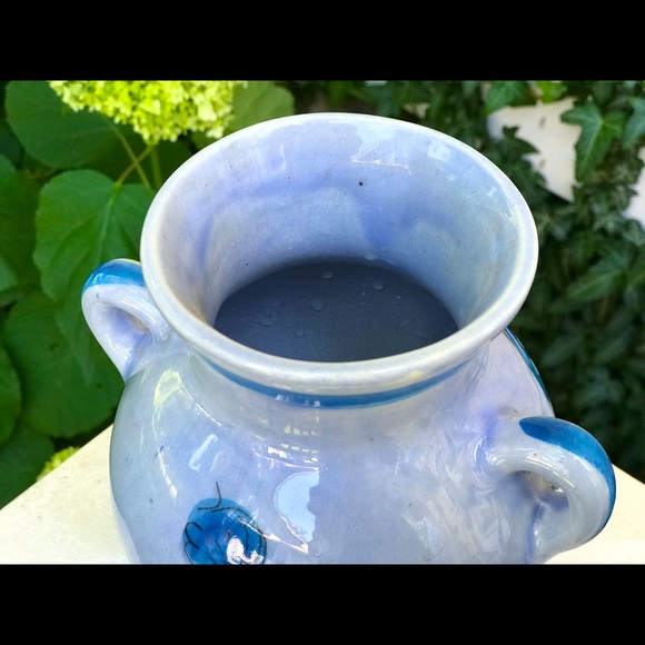 Blue Bird Mexican Folk Art Pottery Vase - Picture 6 of 9